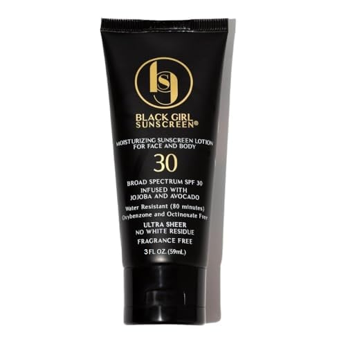 Black Girl Sunscreen SPF 30 moisturizing lotion tube