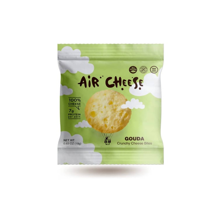 Air Cheese Gouda crunchy cheese snack bag
