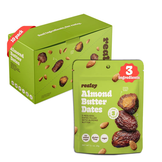 Almond Butter Dates Snack Packs – Realsy – 10 Pack - image 1