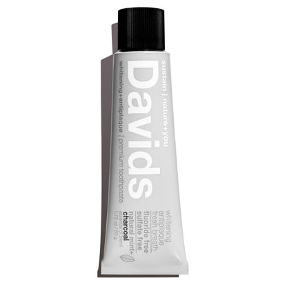 Davids Travel Size Premium Toothpaste  /  Charcoal+Peppermin - image 1