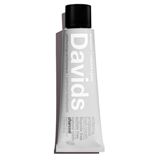 Davids Travel Size Premium Toothpaste  /  Charcoal+Peppermin - image 1