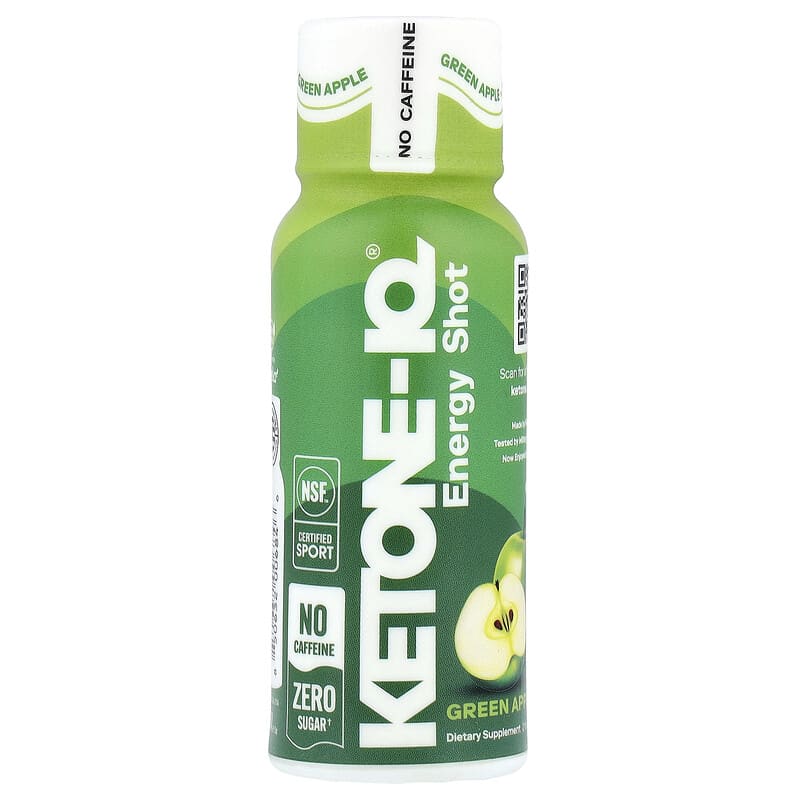 Ketone-IQ Caffeine-Free Shot, Green Apple - image 3