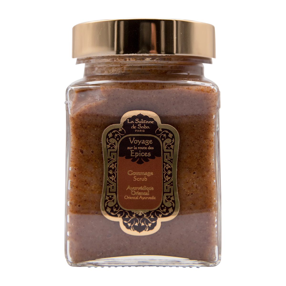 Body Scrub – Ayurvedic Treatment Amber Vanilla Patchouli – Journey to the Spices Route - image 1