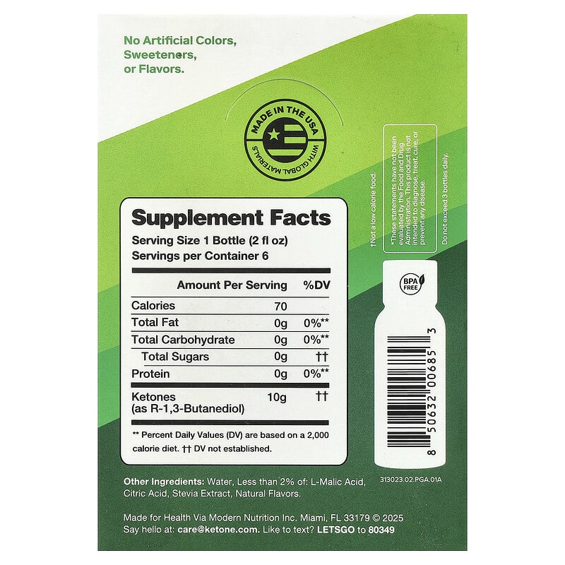 Ketone-IQ Caffeine-Free Shot, Green Apple - image 10