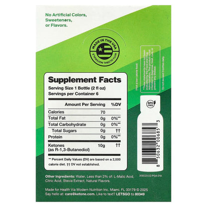 Ketone-IQ Caffeine-Free Shot, Green Apple - image 10