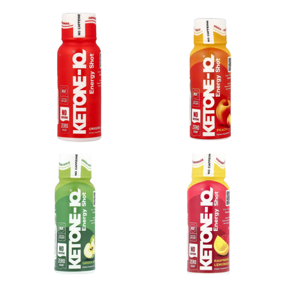 Ketone-IQ Sample Variety Pack – Caffeine-Free Ketone Energy Shots – 4 Flavors - image 1