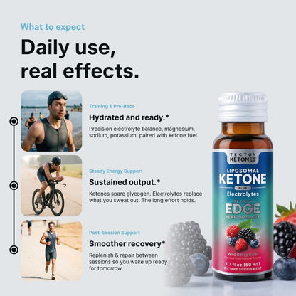 Tecton Ketones – Performance Shot + Electrolytes – Wild Berry Burst – 8 Pack - image 4