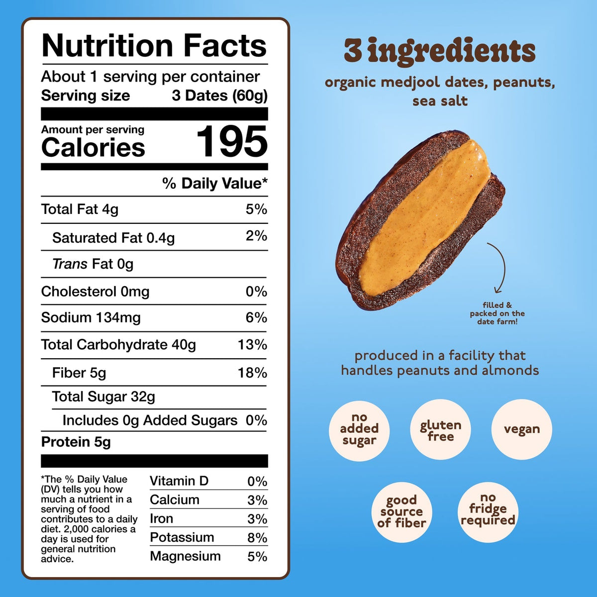 Peanut Butter Dates Snack Packs – Realsy – 10 Pack - image 8
