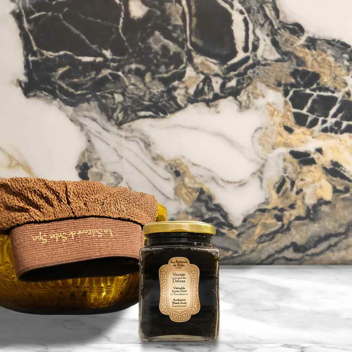 Black Soap with Eucalyptus & Kessa Glove – Rituals of Hammam - image 4