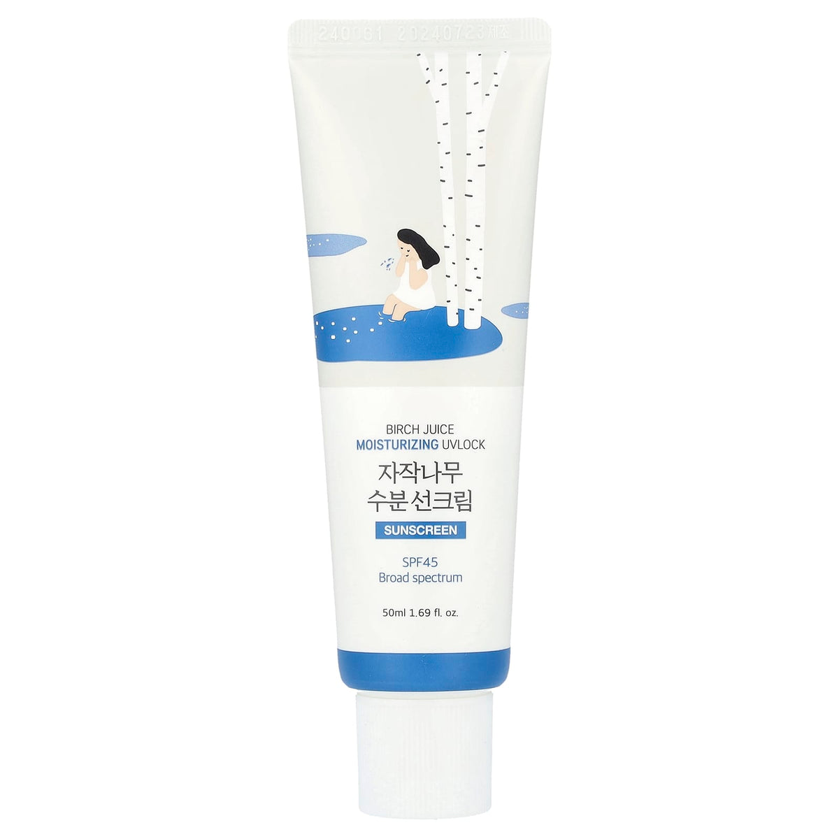 Round Lab – Birch Moisturizing Sunscreen UVLock SPF 45+ Broad Spectrum – 1.69 fl oz / 50 ml - image 1