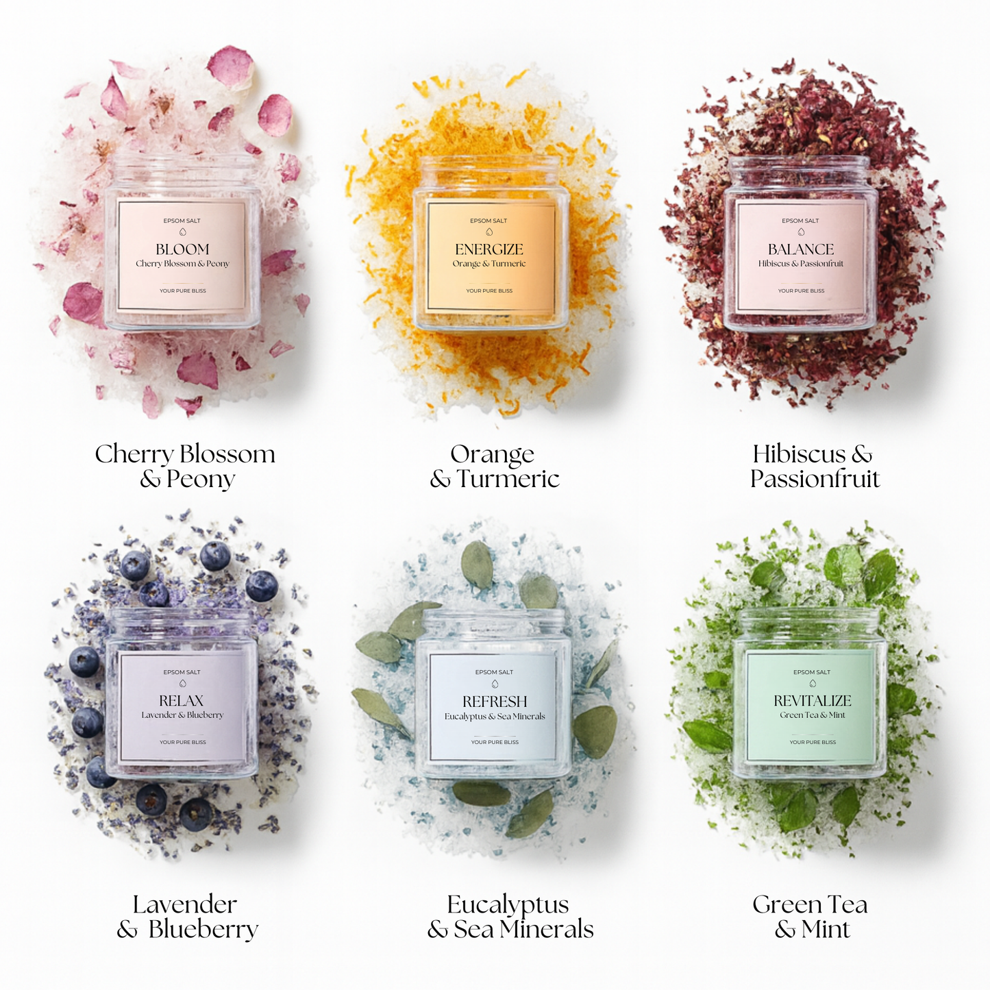 Jane & Bloom Epsom Salt Bath Gift Set