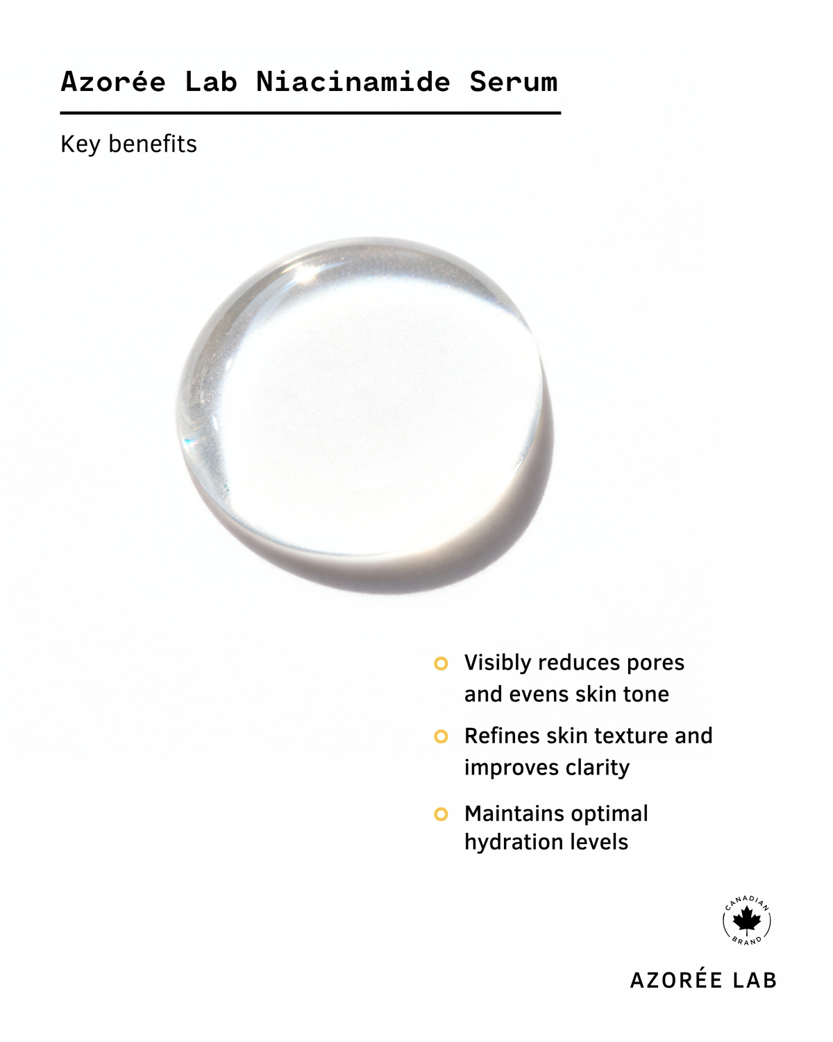 AZORÉE LAB Niacinamide Serum //  Balancing & Brightening - image 3