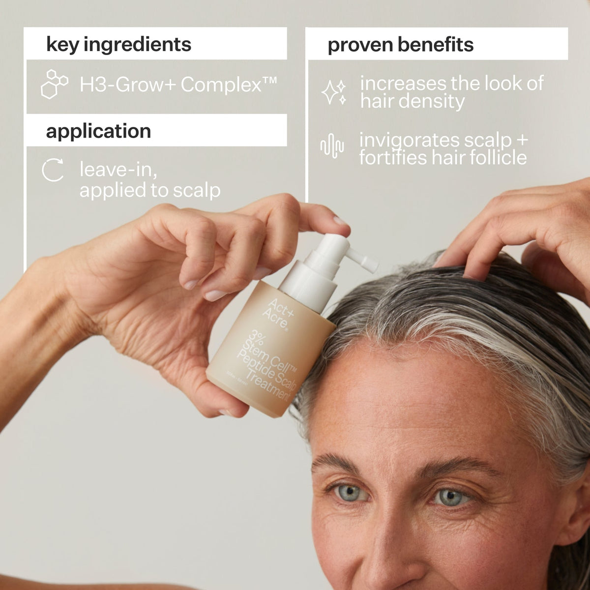 Act+Acre Cold Processed® 3% Stem Cell Peptide Treatment – 3 oz - image 4