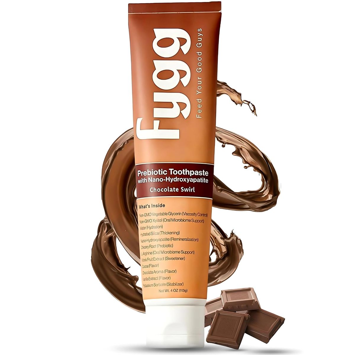 Fygg Toothpaste with Prebiotics | Chocolate Swirl - image 1