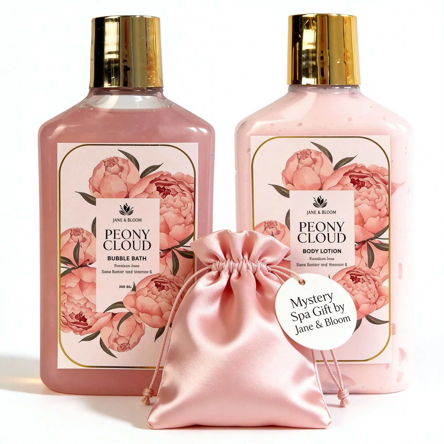 Peony Cloud Bubble Bath + Body Lotion Mystery SPA Gift
