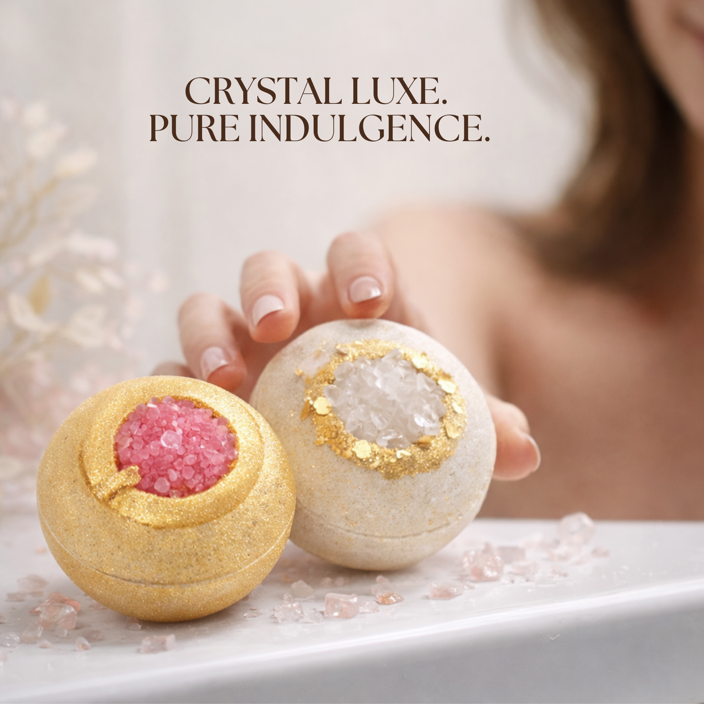 Crystal Luxe Bath Bomb Gift Set - Jane & Bloom