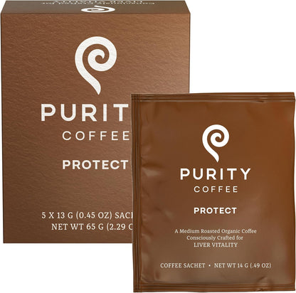 PROTECT: Light-Medium Roast –  Single-Serve Coffee Sachets – 5ct - image 1