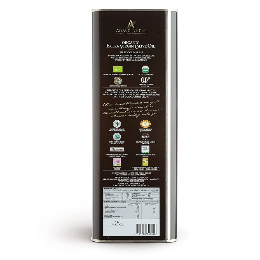 Atlas Olive Oils Organic Extra Virgin Olive Oil Tin - image 2