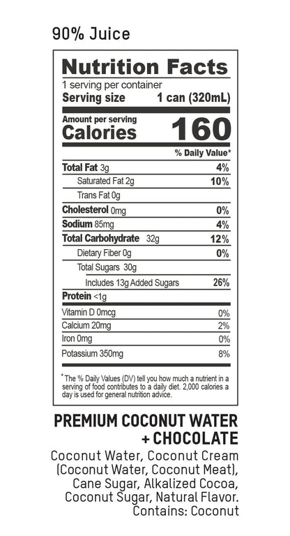 Premium Coconut Water + Chocolate  – Once Upon a Coconut –  320 ml - image 3