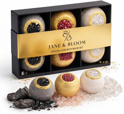 Crystal Luxe Bath Bomb Gift Set - Jane & Bloom - image 1