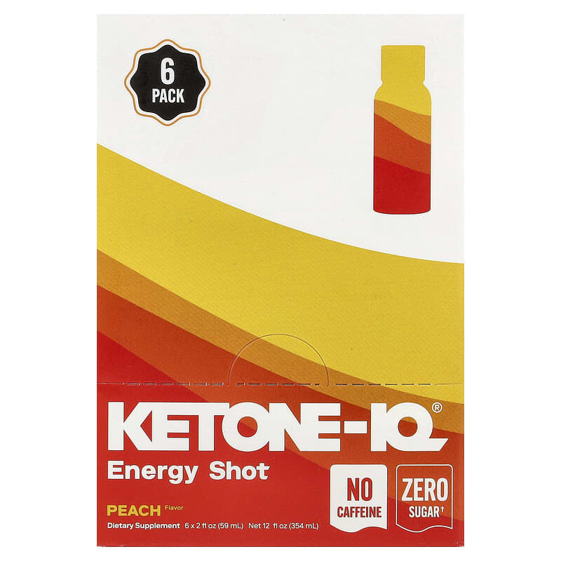 Ketone-IQ Caffeine-Free Shot, Peach - image 10