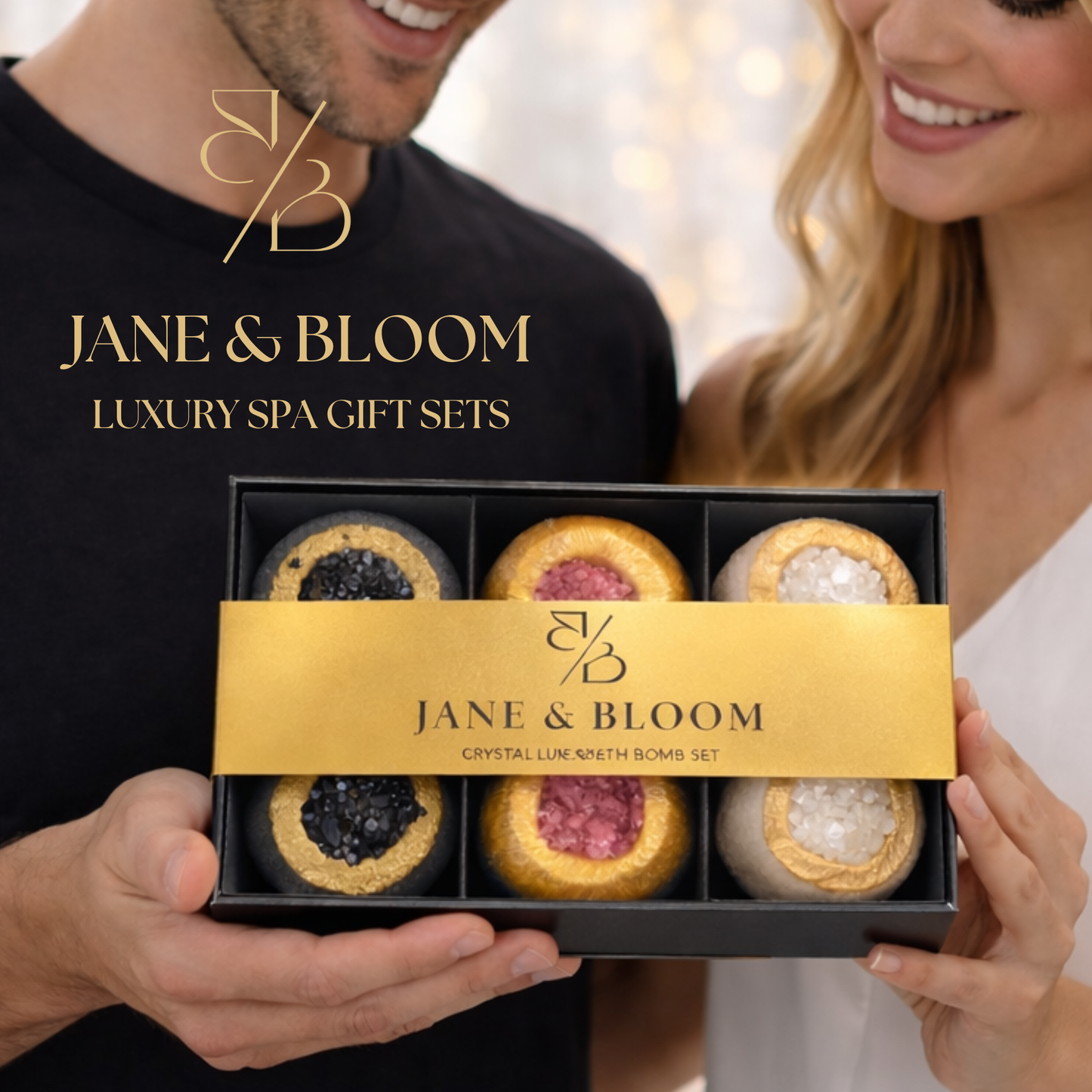 Crystal Luxe Bath Bomb Gift Set - Jane & Bloom