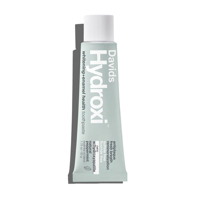 Davids Hydroxi™ Travel Size Toothpaste / Whitening + Enamel Health Nano-Hydroxyapatite / Peppermint / 1.75 oz
