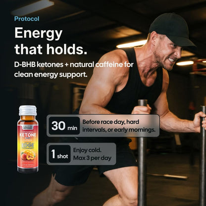 Tecton Ketones – Performance Shot + Caffeine – Peach Mango Lift – 8 Pack - image 2
