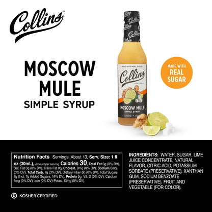 Collins Moscow Mule Syrup — 12.7 oz - image 4