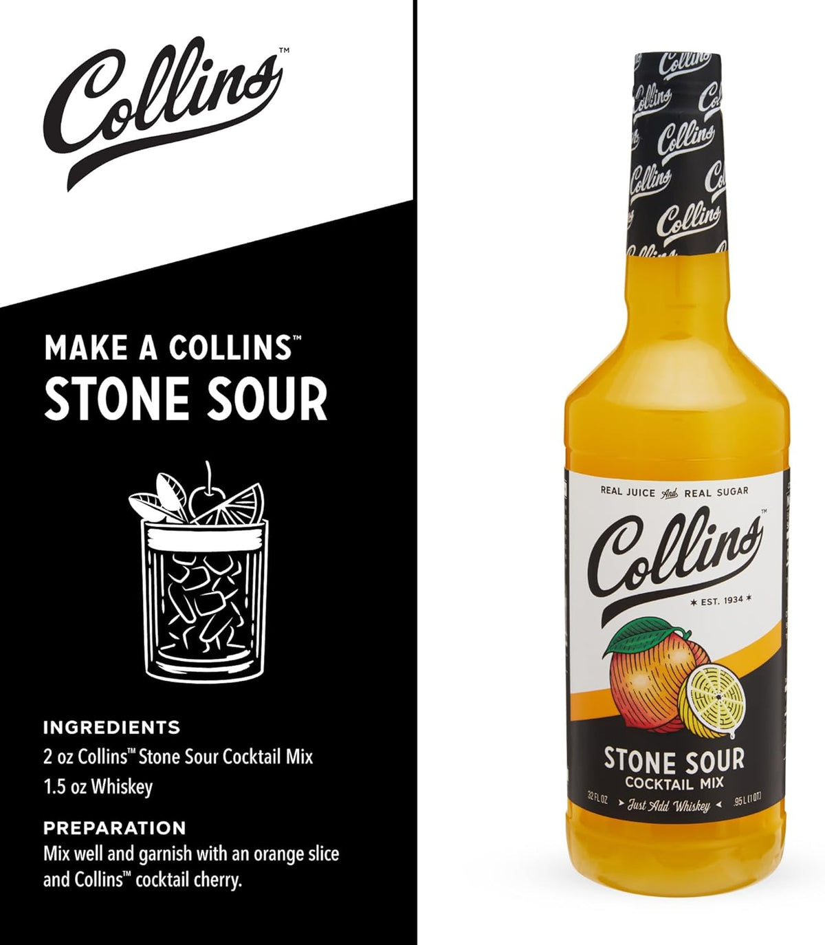 Collins Stone Sour Mix — 32 oz - image 3