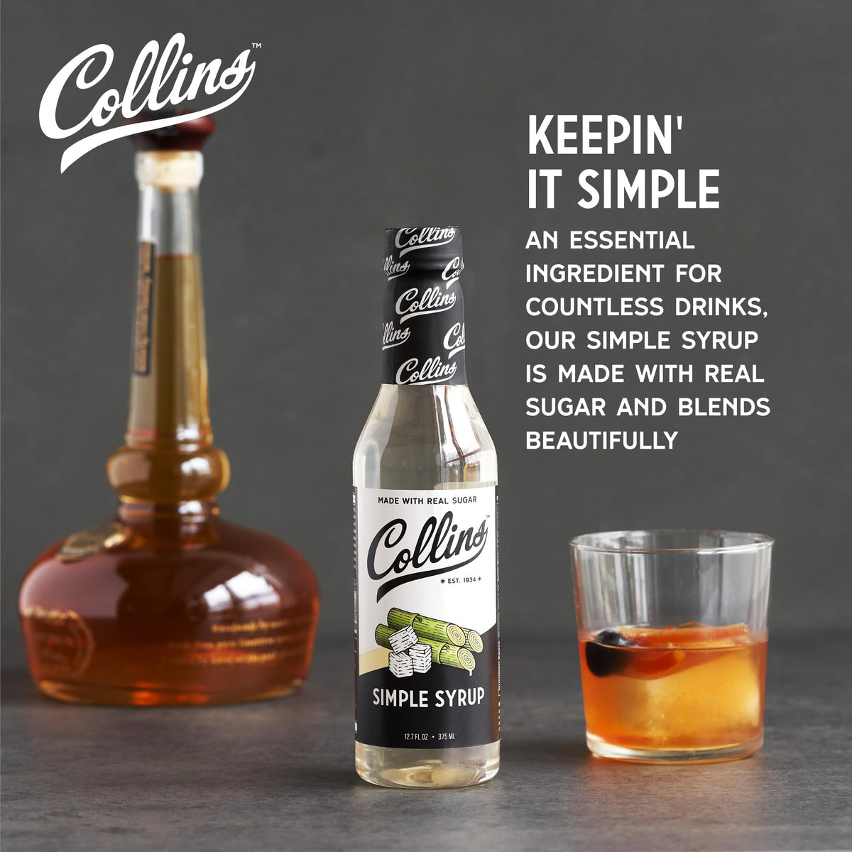 Collins Simple Syrup — 12.7 oz - image 2