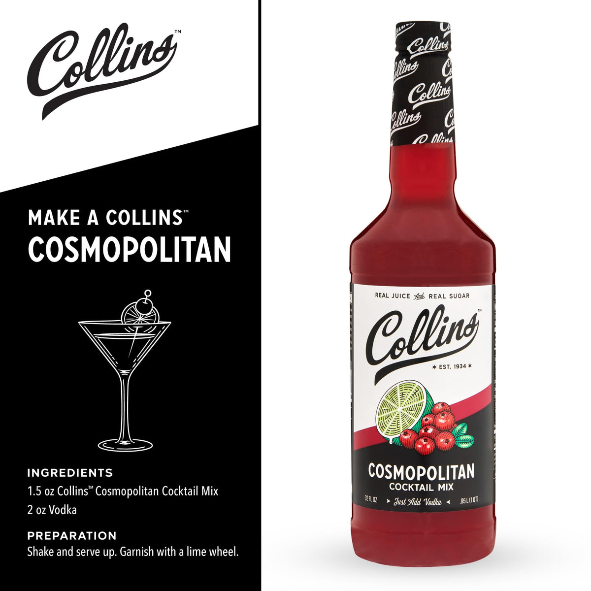 Collins Cosmopolitan Mix — 32 oz - image 3
