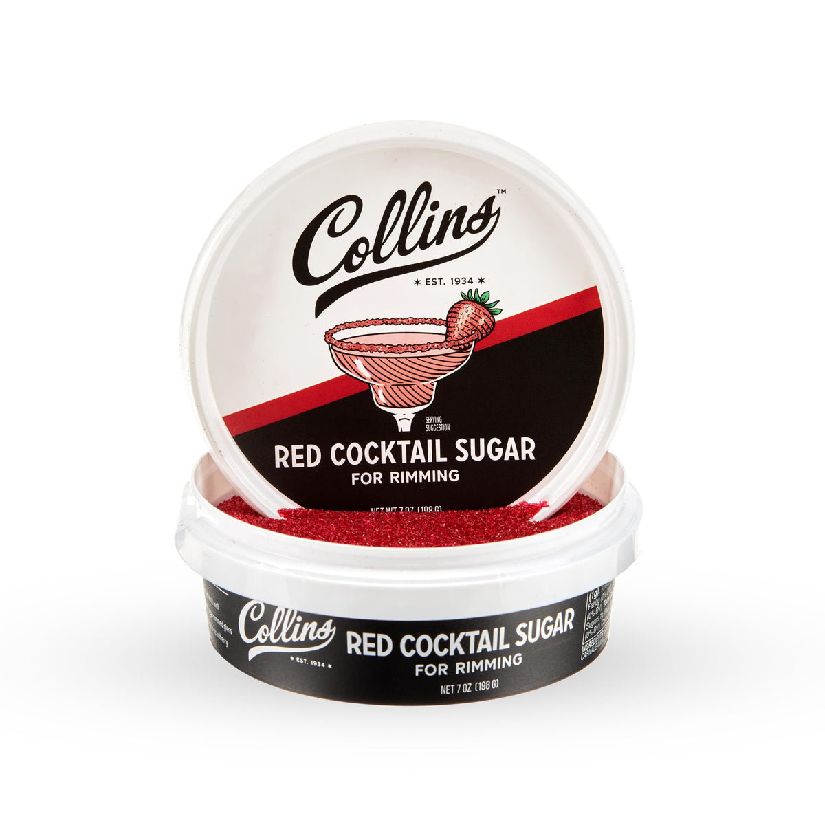 Collins Red Cocktail Sugar — 7 oz - image 1