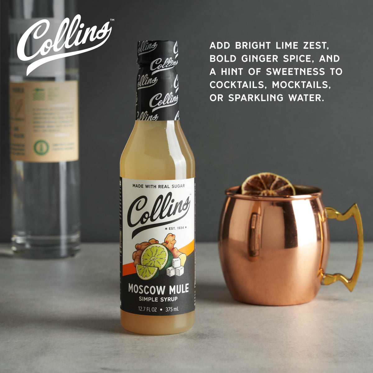 Collins Moscow Mule Syrup — 12.7 oz - image 2