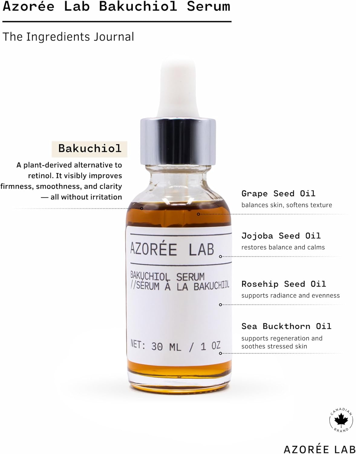 AZORÉE LAB Bakuchiol Serum // Soothing & Anti-Aging - image 2