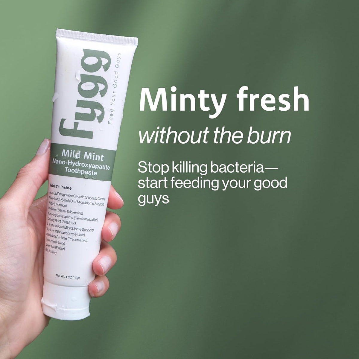Fygg Toothpaste with Prebiotics | Mild Mint - image 2