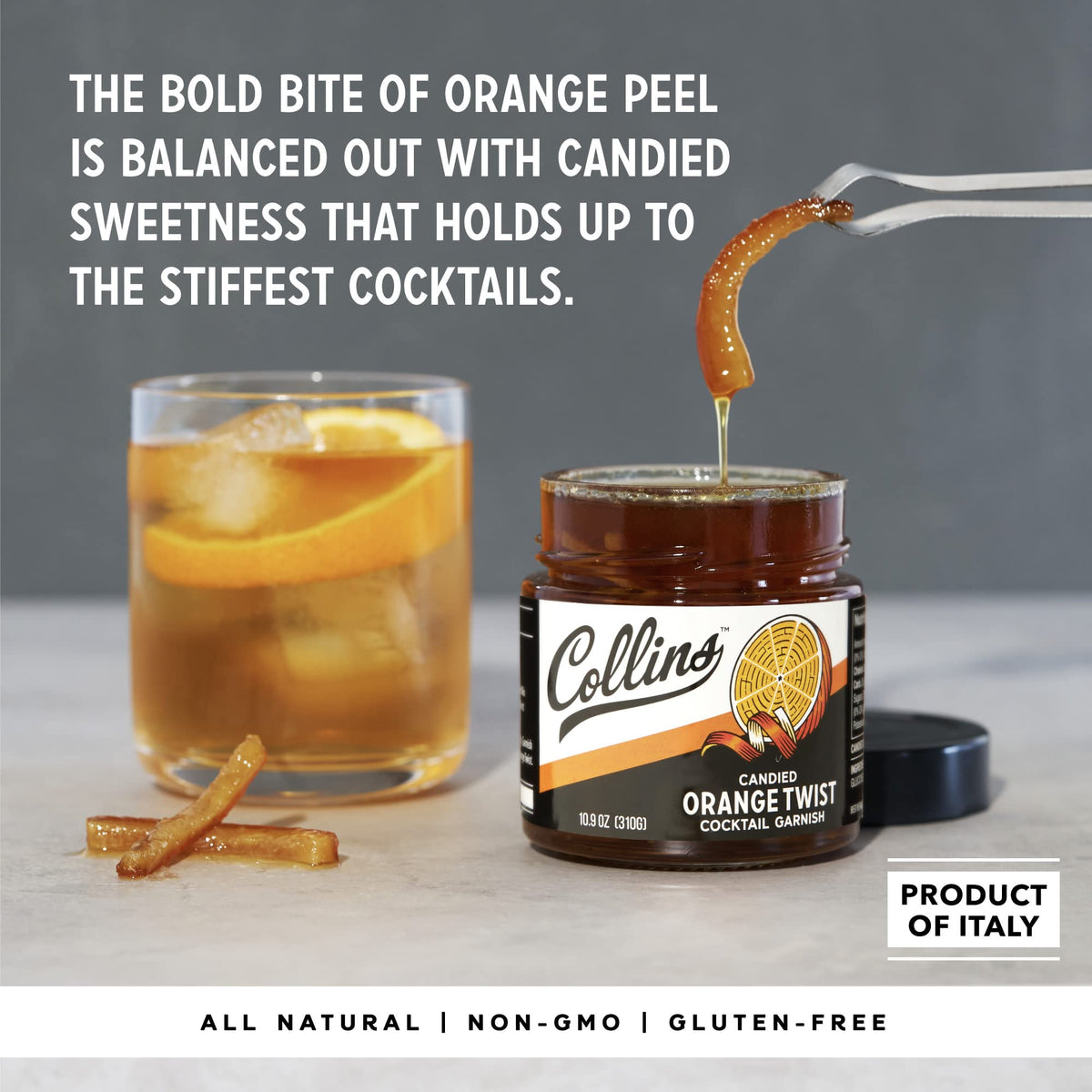 Collins Orange Twist in Syrup — 10 oz - image 2