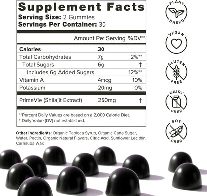 Organifi Shilajit Gummies – Vitality & Energy Booster – 60 Gummies - image 2