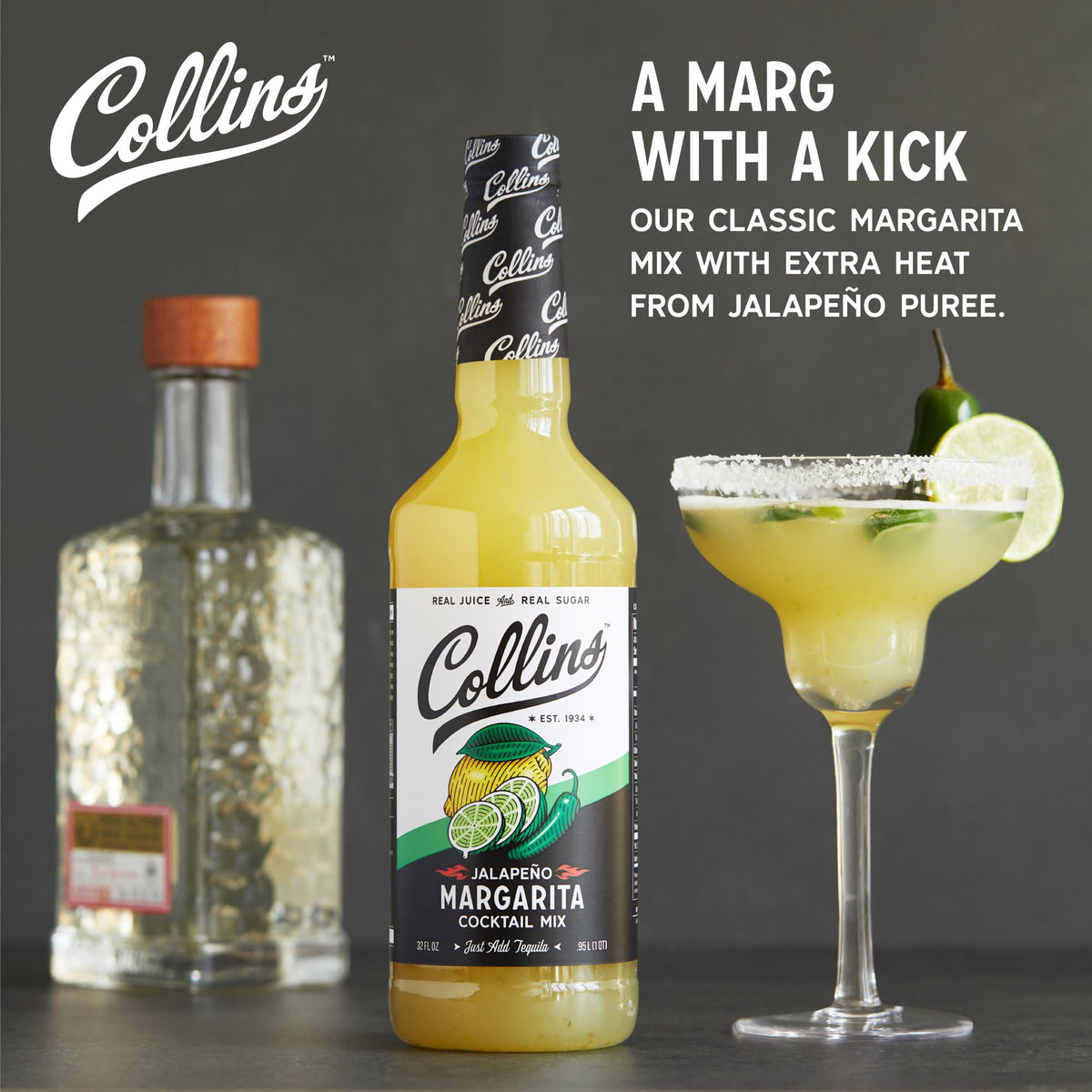 Collins Jalapeno Margarita Mix — 32 oz - image 2