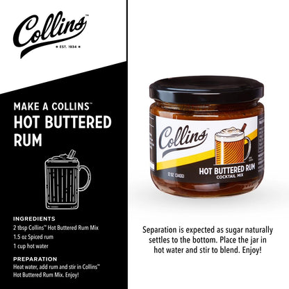 Collins Hot Buttered Rum Syrup — 12 oz - image 2
