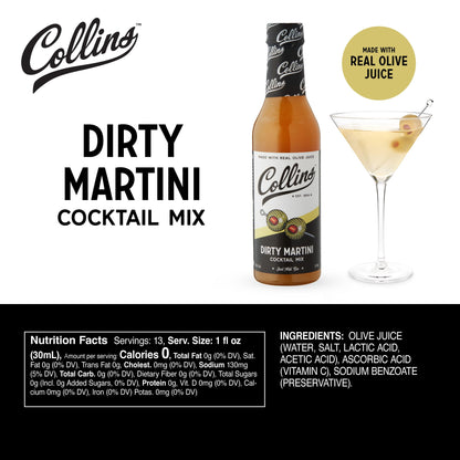Collins Dirty Martini Mix — 12.7 oz - image 4