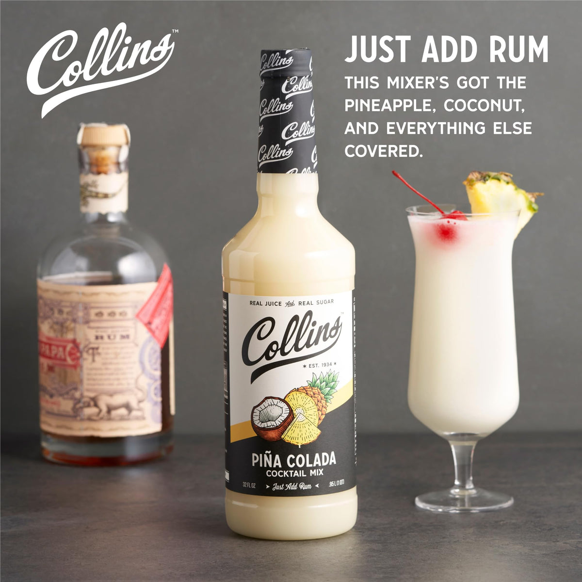 Collins Pina Colada Mix — 32 oz - image 2