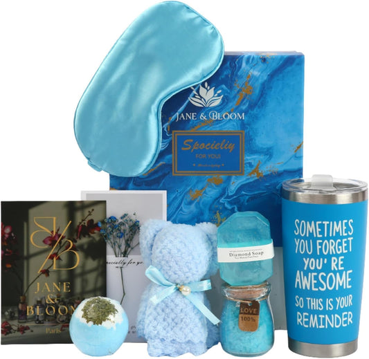 Serenity Ocean – Blue Spa Gift Box with Towel Bear