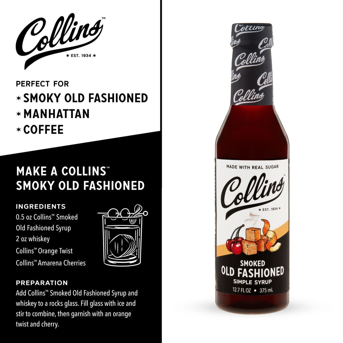 Collins Simple Syrup — 12.7 oz - image 3