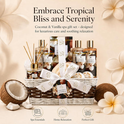 Coconut & Vanilla Luxury Spa Gift Basket - image 3