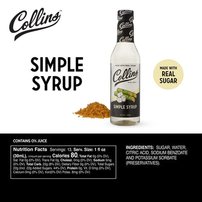 Collins Simple Syrup — 12.7 oz - image 4