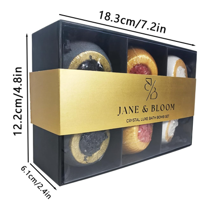 Crystal Luxe Bath Bomb Gift Set - Jane & Bloom - image 2