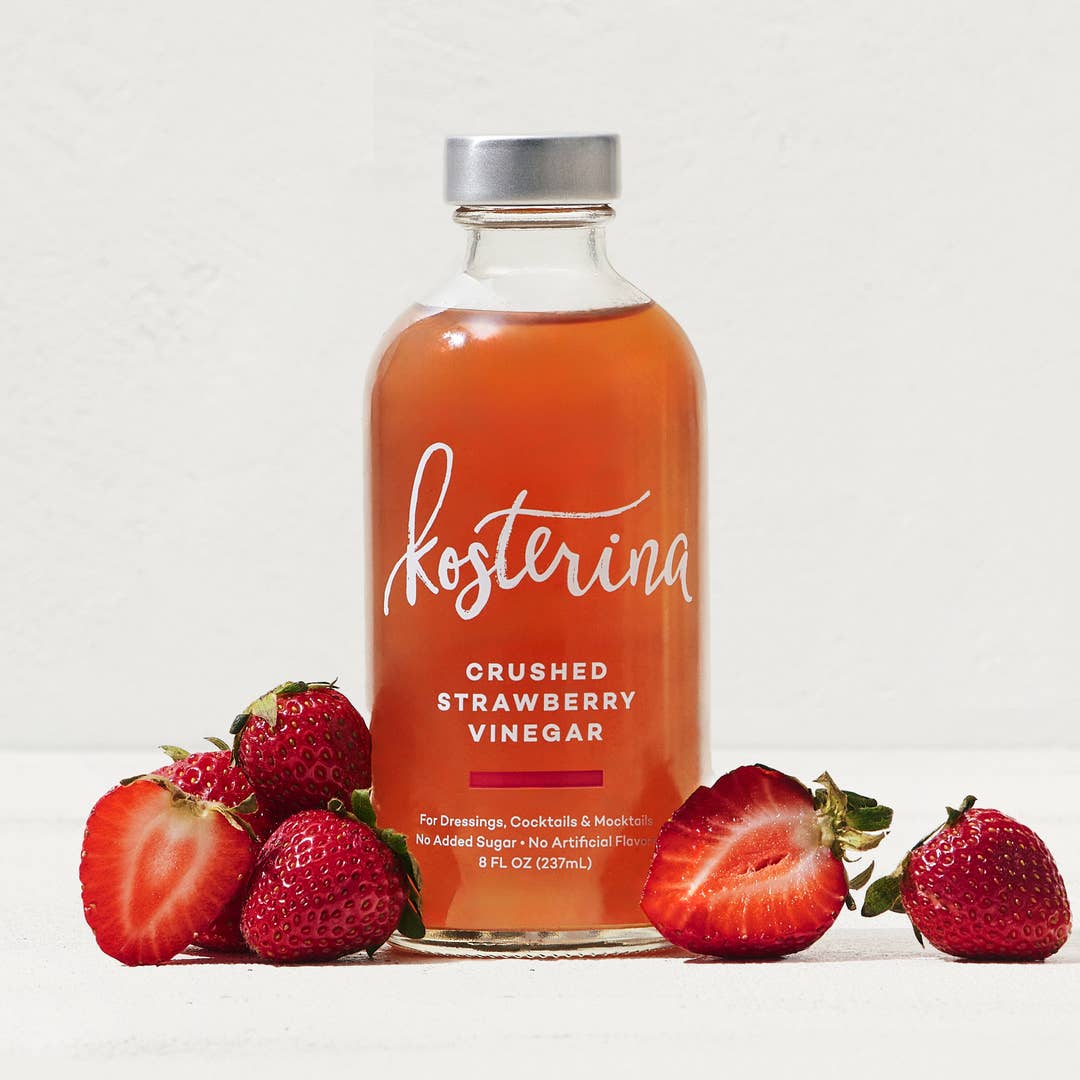 Kosterina Crushed Strawberry Vinegar – 8 oz - image 1