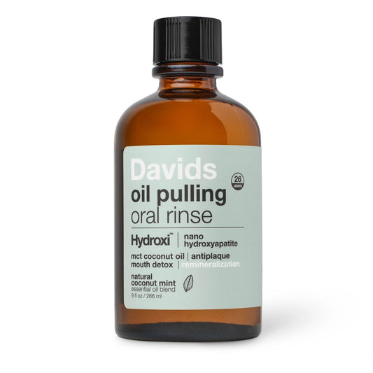 Davids Hydroxi™ Oil Pulling Oral Rinse with Nano Hydroxyapatite / 9oz - image 1