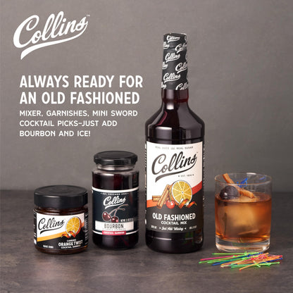 Collins Old Fashioned Kit — Mix, Cherries, Orange Garnish & Pick - image 2